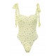 House Of CB ● Adara Lemon Floral Tie Strap Swimsuit ● Sales