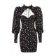 House Of CB ● Carmel Black Floral Puff Sleeve Mini Dress ● Sales