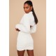 House Of CB ● Emmy Off White Folded Waist Mini Skirt ● Sales