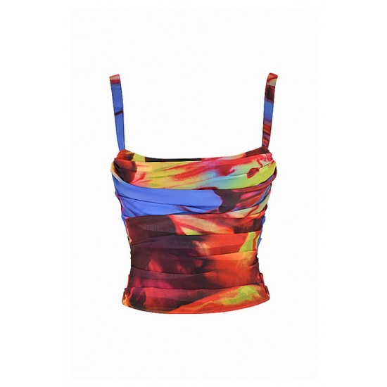 House Of CB ● Anna Printed Longline Gathered Corset ● Sales