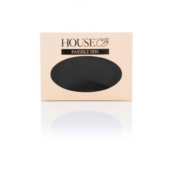 House Of CB ● Front Fastening Moulded Microfibre V Bra - Black ● Sales