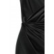 House Of CB ● Coco Black Satin Drape Back Dress ● Sales