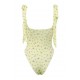 House Of CB ● Adara Lemon Floral Tie Strap Swimsuit ● Sales