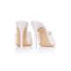 House Of CB ● Andromeda Off White Leather Pointed Mule ● Sales