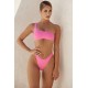 House Of CB ● Antonio Pink One Shoulder Bikini ● Sales