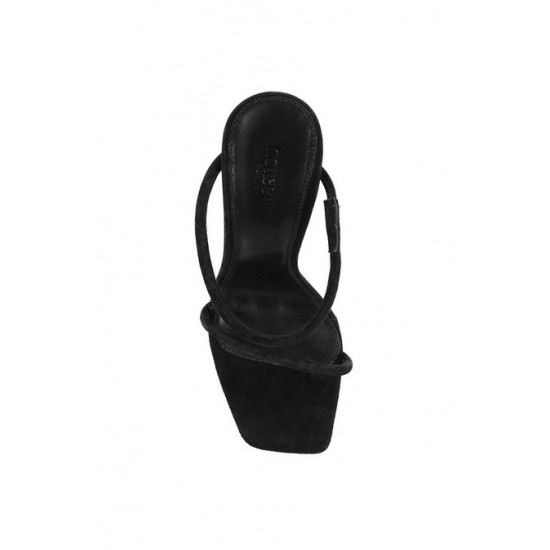 House Of CB ● Barefoot Black Suede Skinny Strap Sandal ● Sales