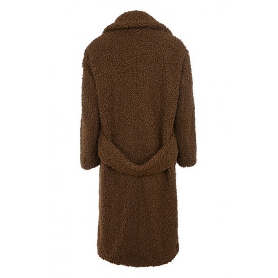 House Of CB ● Bear Brown Faux Fur Sherpa Coat ● Sales