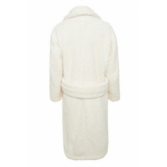 House Of CB ● Bear Milk White Faux Fur Sherpa Coat ● Sales