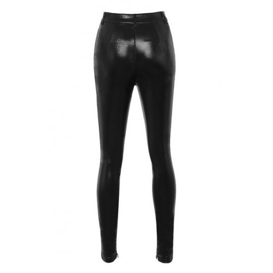 House Of CB ● Bisou Black Wet Look Trousers ● Sales