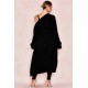House Of CB ● Celine Black Chenille Slouchy Cardigan ● Sales