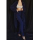 House Of CB ● Celine Navy Chenille Slouchy Cardigan ● Sales