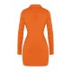 House Of CB ● Mistress Rocks Marquis Orange Long Sleeved Mini Dress ● Sales
