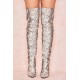 House Of CB ● Dancer Snakeskin Thigh High Boots ● Sales