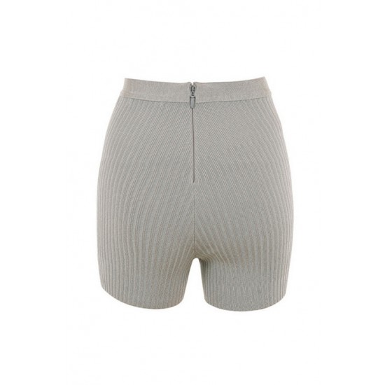 House Of CB ● Eden Grey Marl Bandage Shorts ● Sales