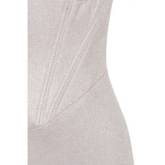 House Of CB ● Eevi Silver Sparkle Corset Dress ● Sales