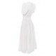 House Of CB ● Ellery White Linen Blend Puff Sleeve Midi Sundress ● Sales