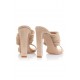 House Of CB ● Evangeline Beige Square Toe Strappy Sandals ● Sales