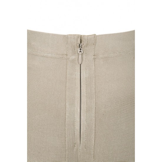 House Of CB ● Giannelli Beige Midi Length Bandage Skirt ● Sales