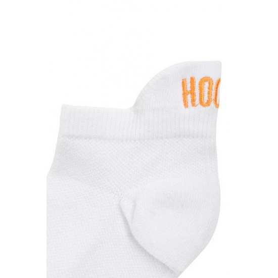 House Of CB ● White + Orange Logo Sports Socks ● Sales