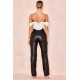 House Of CB ● Inaya Black Stretch Vegan Leather Trousers ● Sales