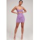 House Of CB ● Mistress Rocks Lovers Lilac Cutout Mesh Dress ● Sales