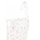 House Of CB ● Allie White Floral Shirred Mini Dress ● Sales