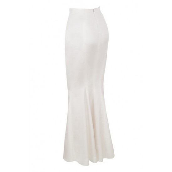 House Of CB ● Daphne Ivory Fit and Flare Maxi Skirt ● Sales