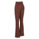 House Of CB ● Erin Chocolate Print Mesh Flared Trousers ● Sales
