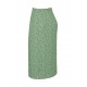 House Of CB ● Heidi Green Floral Thigh Split Midi Skirt ● Sales