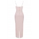 House Of CB ● Charmaine Blush Pink Corset Maxi Dress ● Sales