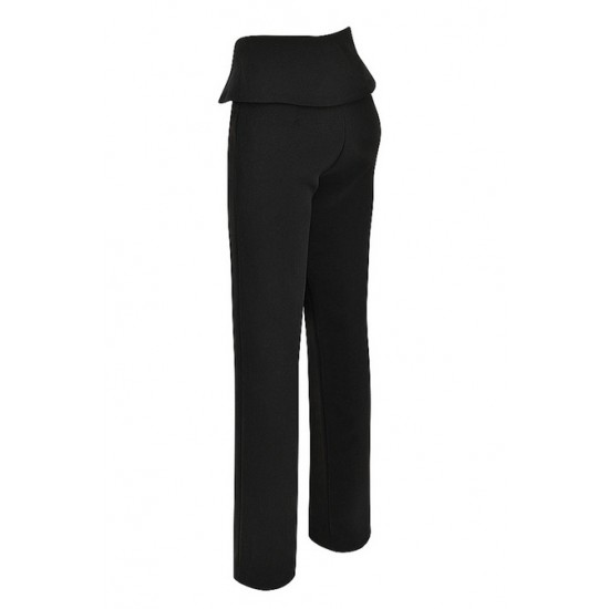 House Of CB ● Ava Black Fold Front Trousers ● Sales
